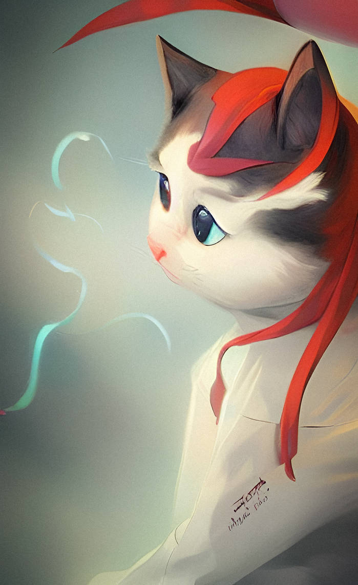 Anime Cat By Serendigity Art On DeviantArt anime-cat-by-serendigity-art-on-deviantart