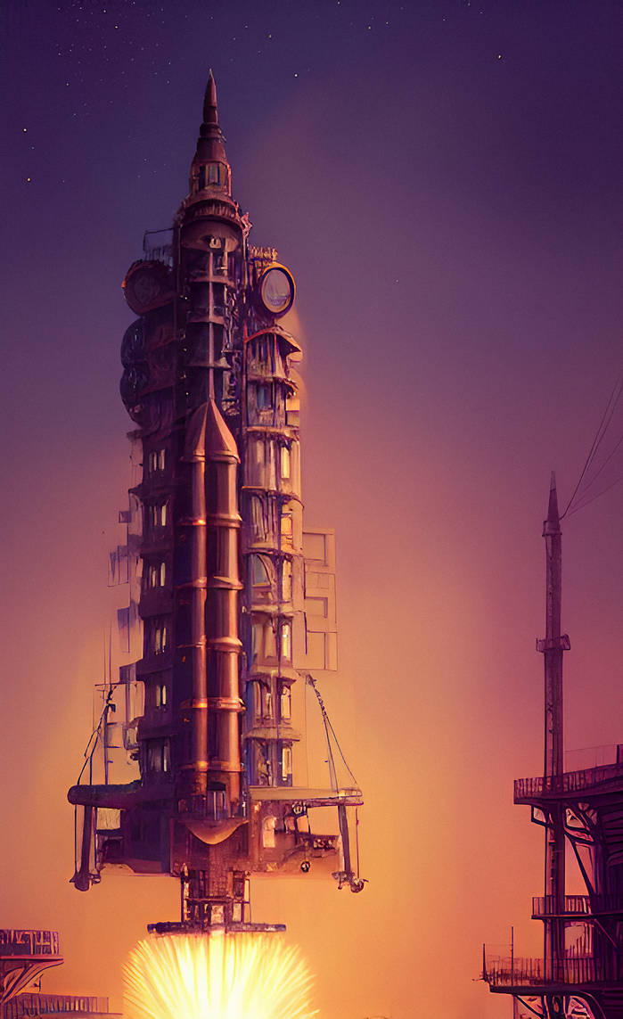 Experimental Rocket Launch by Serendigity-Art on DeviantArt