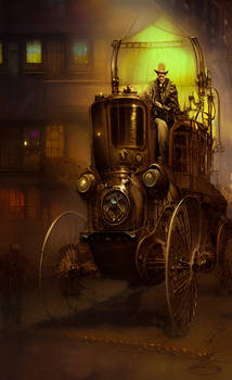 Steampunk City Mobile Generator