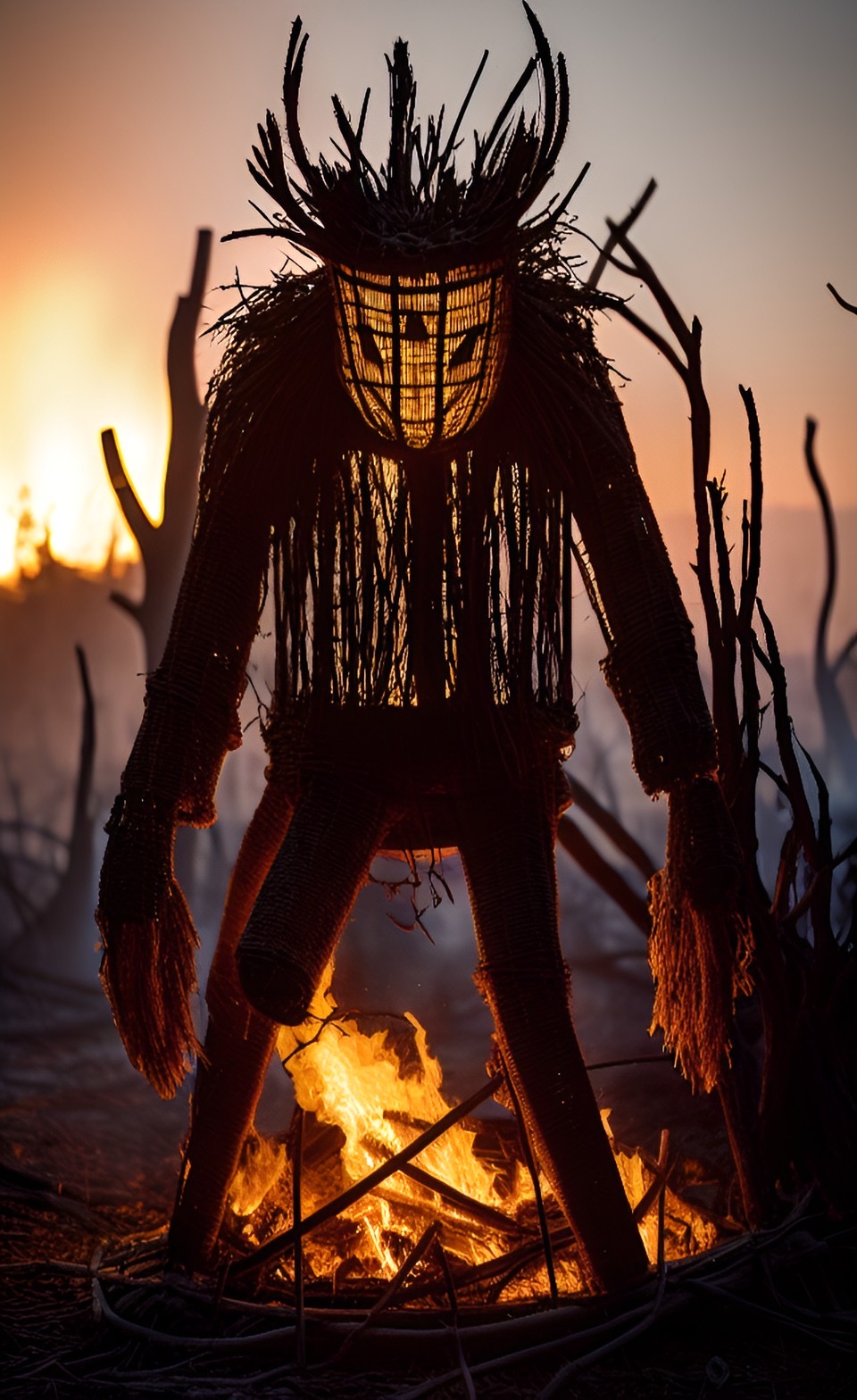 A Wicker Man Effigy Alight By Serendigity Art On DeviantArt a-wicker-man-effigy-alight-by-serendigity-art-on-deviantart