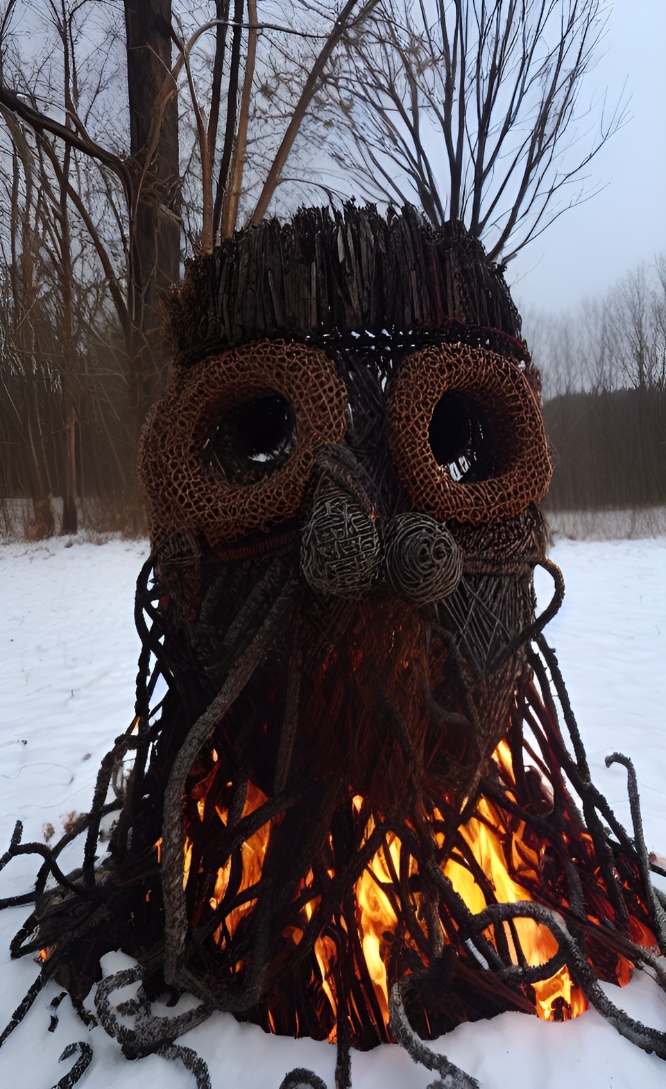A Wicker Man Effigy Alight By Serendigity Art On DeviantArt a-wicker-man-effigy-alight-by-serendigity-art-on-deviantart
