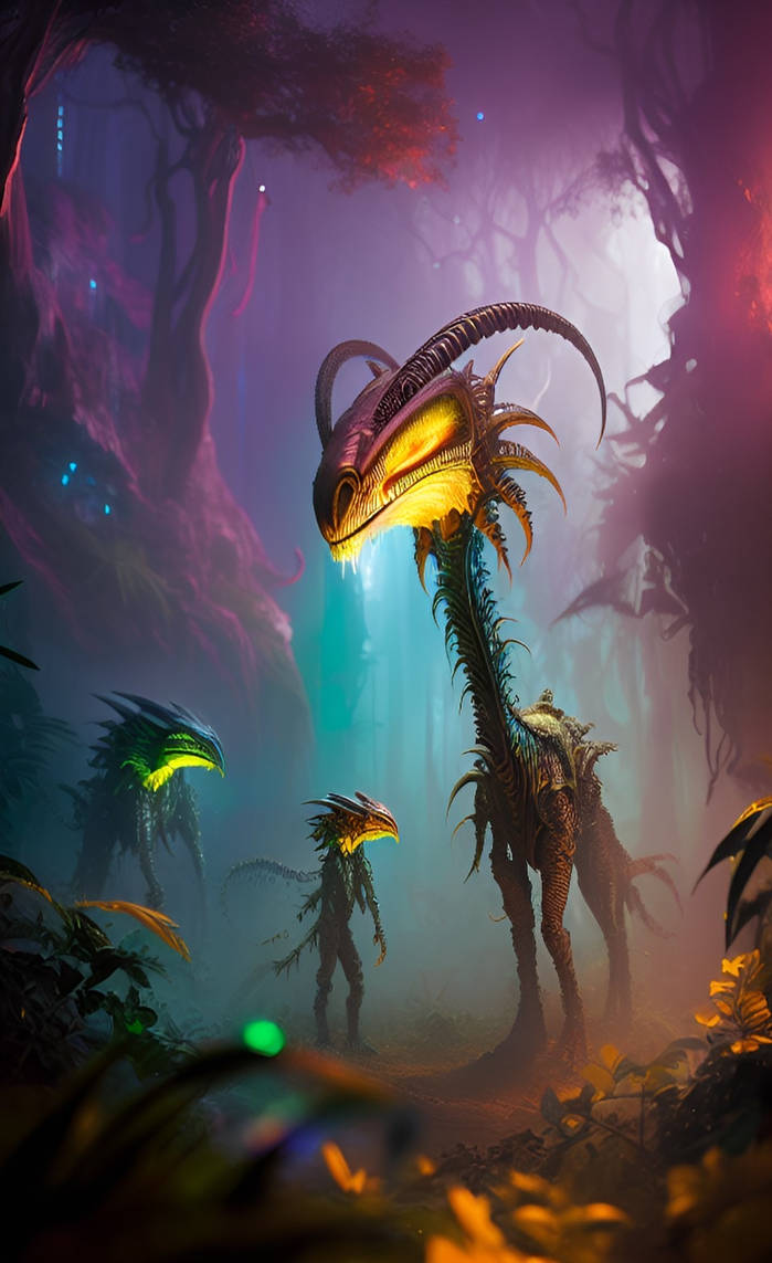 Alien Jungle Exploration by Serendigity-Art on DeviantArt