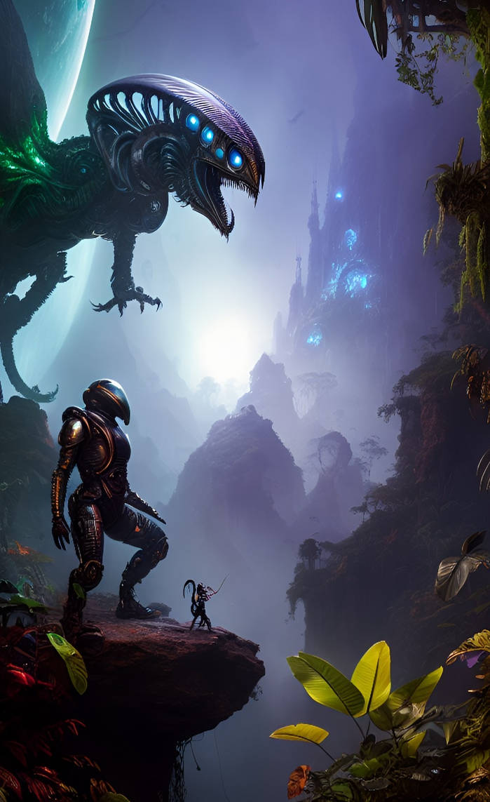Alien Jungle Exploration by Serendigity-Art on DeviantArt