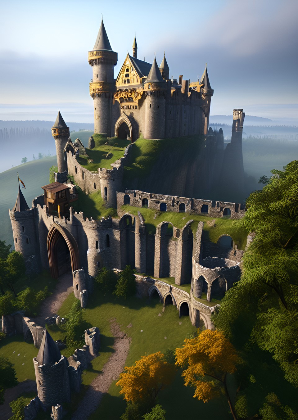 Fantasy Castle by Serendigity-Art on DeviantArt