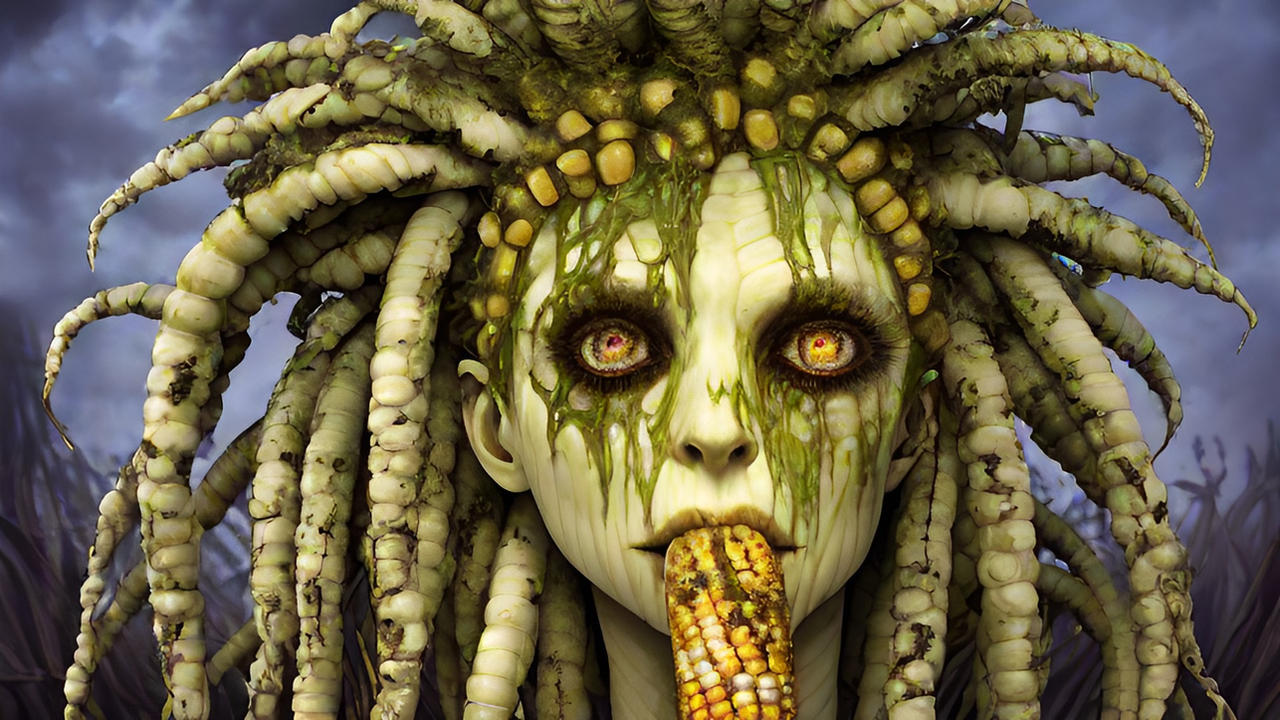 Corncob Creature by Serendigity-Art on DeviantArt