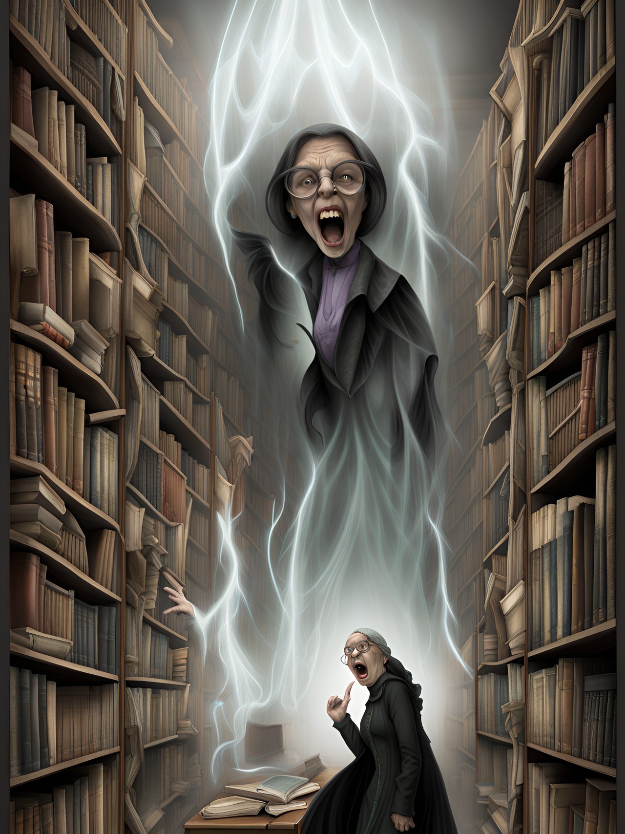 The Haunted Library by Serendigity-Art on DeviantArt