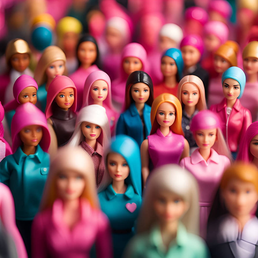 Crowd Of Barbie Dolls By Serendigity Art On DeviantArt crowd-of-barbie-dolls-by-serendigity-art-on-deviantart