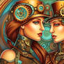 Whimsical Steampunk Couple