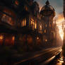 Steampunk City Sunrise
