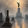 Cemetery in the Mist