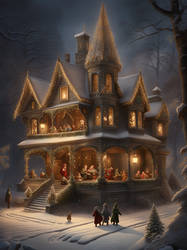 A Gothic Home at Christmas