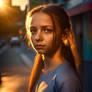 Sunset Portrait in the City