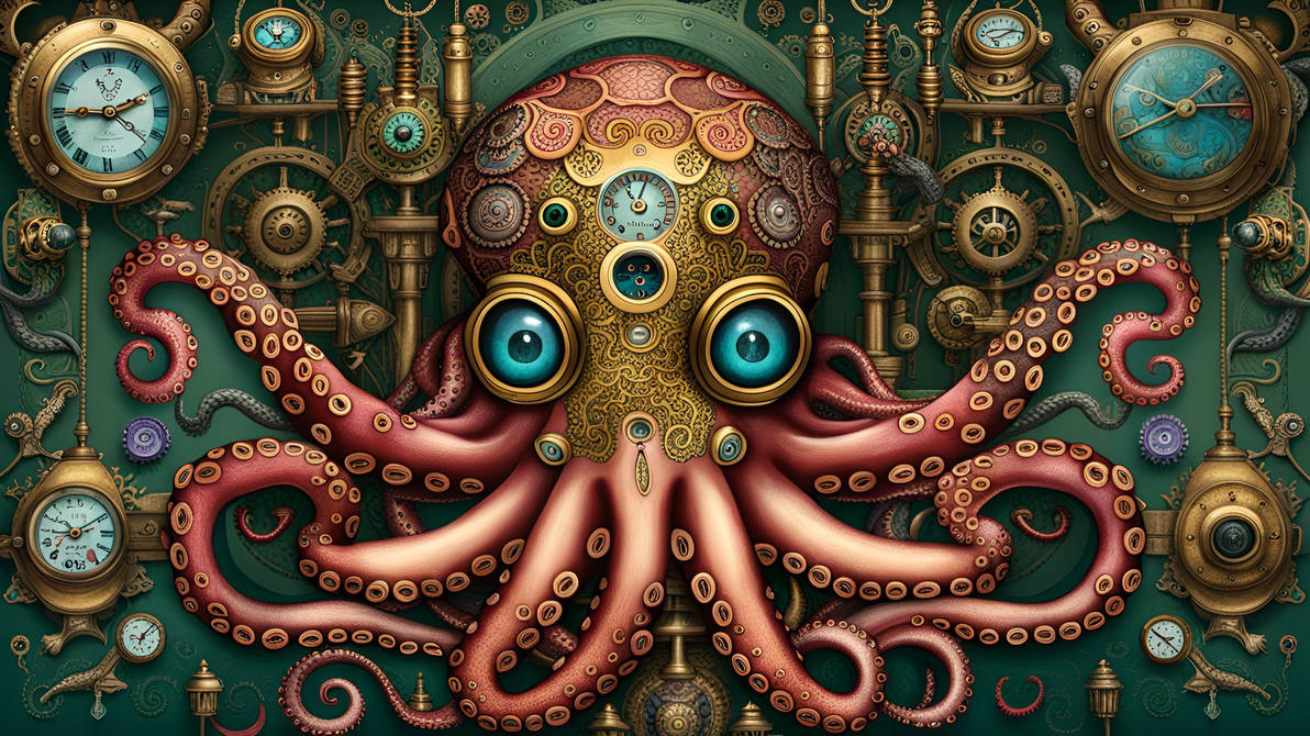Machine Octopus by Serendigity-Art on DeviantArt