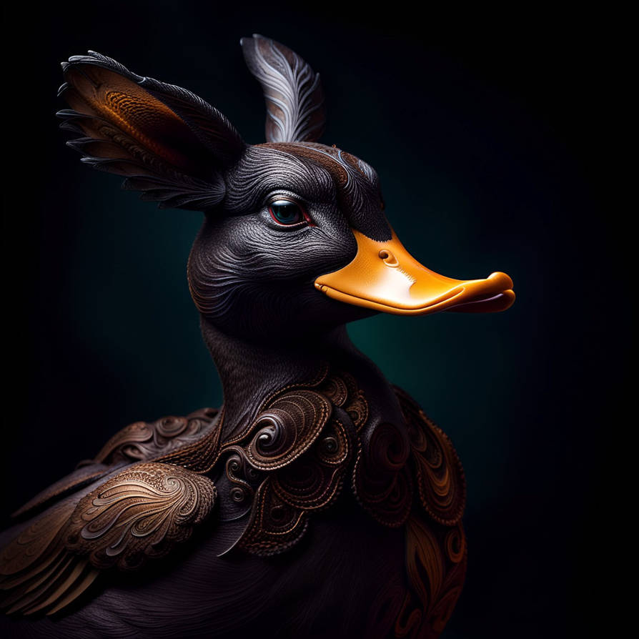 Baroque Duck Rabbit Hybrid by Serendigity-Art on DeviantArt