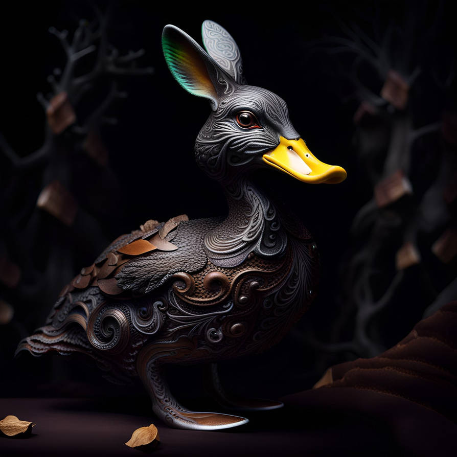 Baroque Duck Rabbit Hybrid by Serendigity-Art on DeviantArt