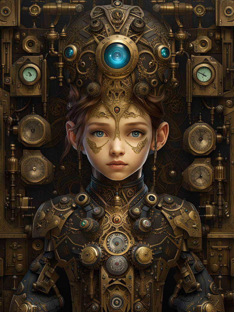Ornate Fantasy Child Android by Serendigity-Art on DeviantArt