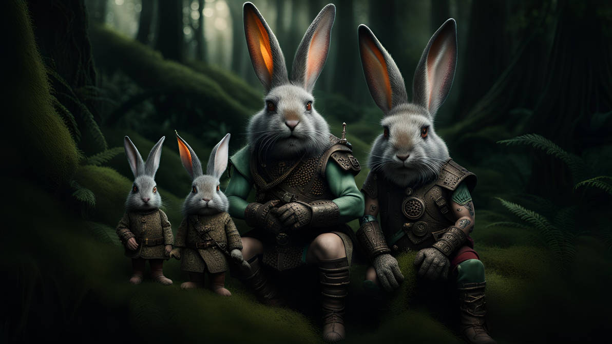 Wood Elf Rabbits by Serendigity-Art on DeviantArt