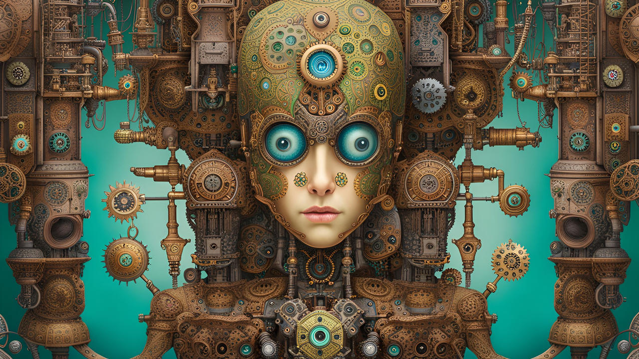 Fantasy Machine Humor Fantasy Man-Machine by Serendigity-Art on DeviantArt