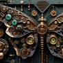 Ornate Mechanical Butterfly Sculpture