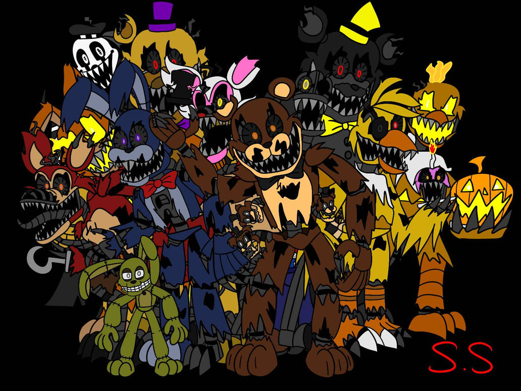 Fnaf 4 Animatronics By Shizartis8783 On Deviantart Fnaf 4 Animatronics By Shizartis8783 On Deviantart