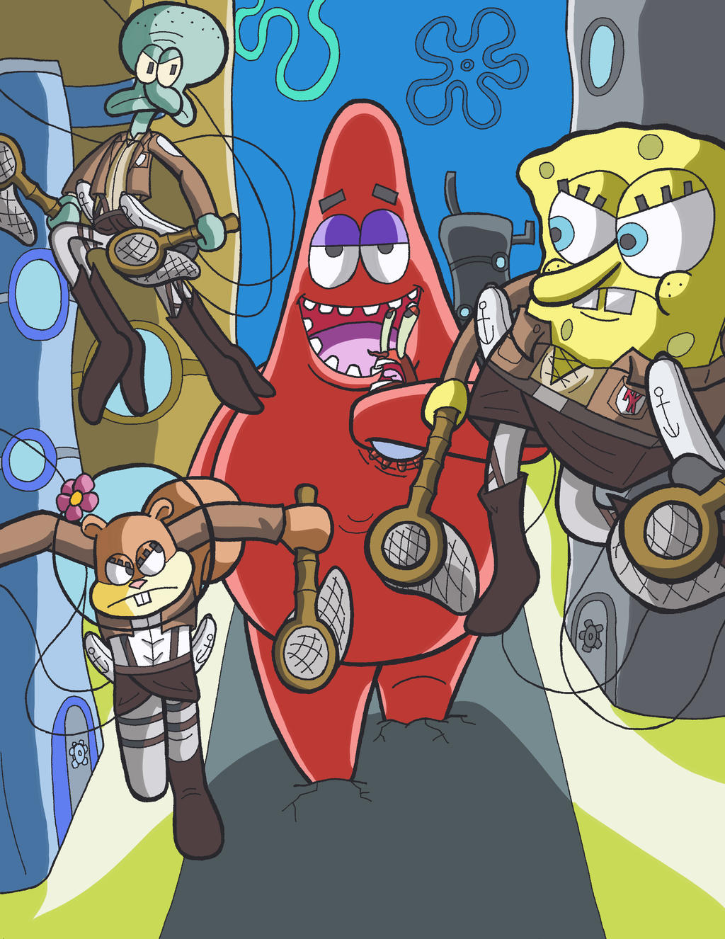 Patrick Rampage Attack on Patrick by Theloroflemonz on DeviantArt