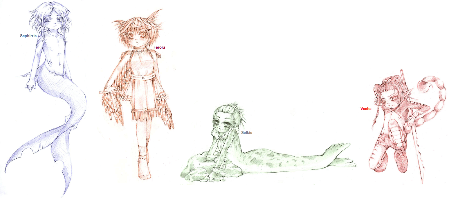 Animal gijinka OCs 2