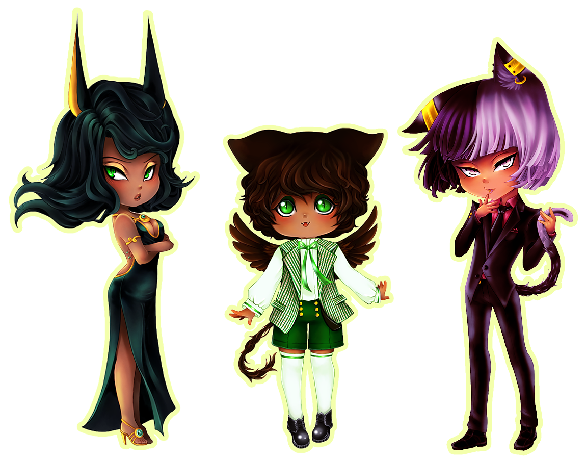 Egyptian Family Chibis