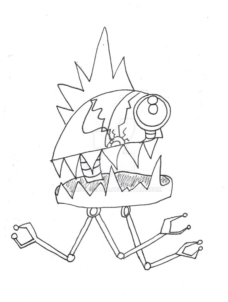 The great brain-bot of evil (rough) by Amoenda100 on DeviantArt