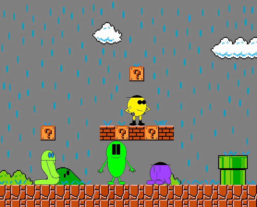 Raining In Super Mario Bros. by AdamsArtwork on DeviantArt