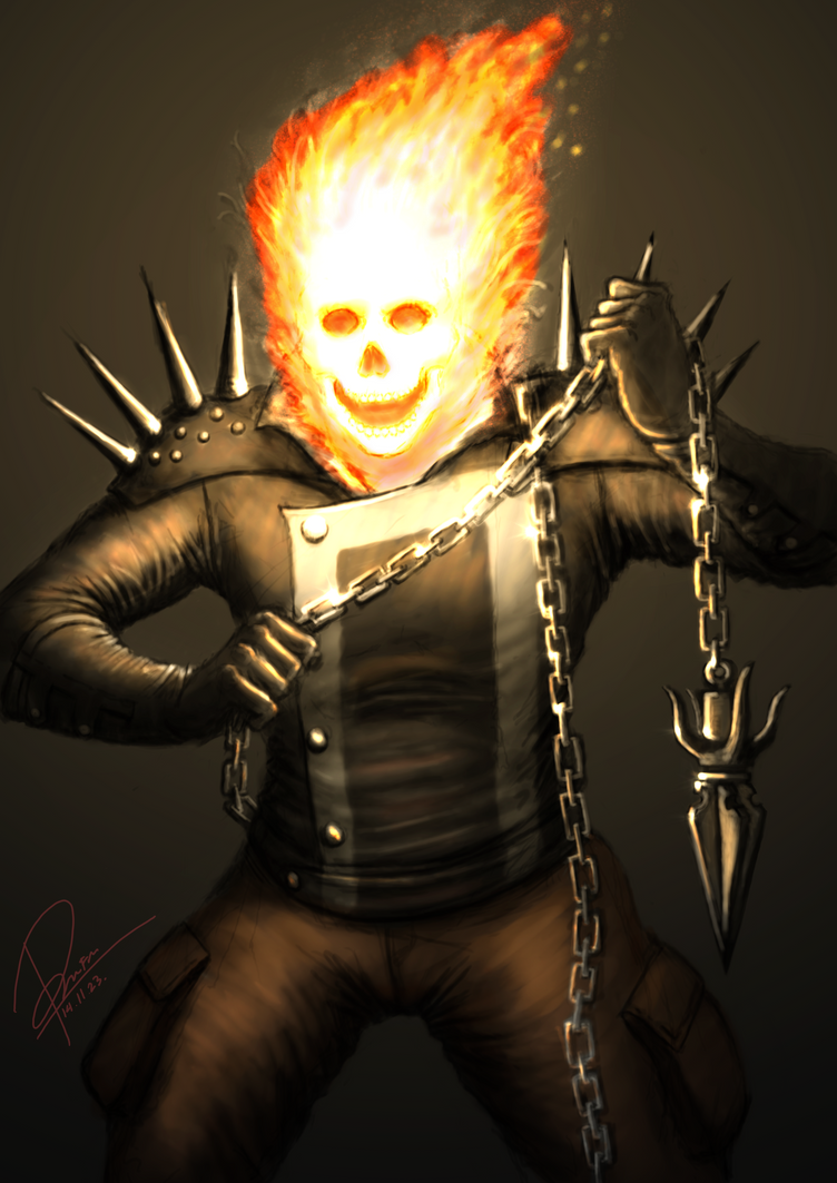 Ghost Rider Painting by radyaferis28 on DeviantArt