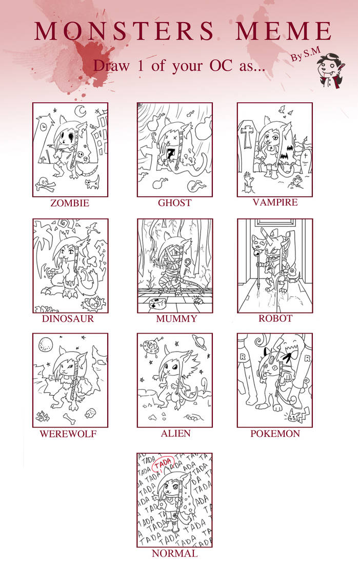 Monster Mem Monster Meme by DarknessKitty on DeviantArt