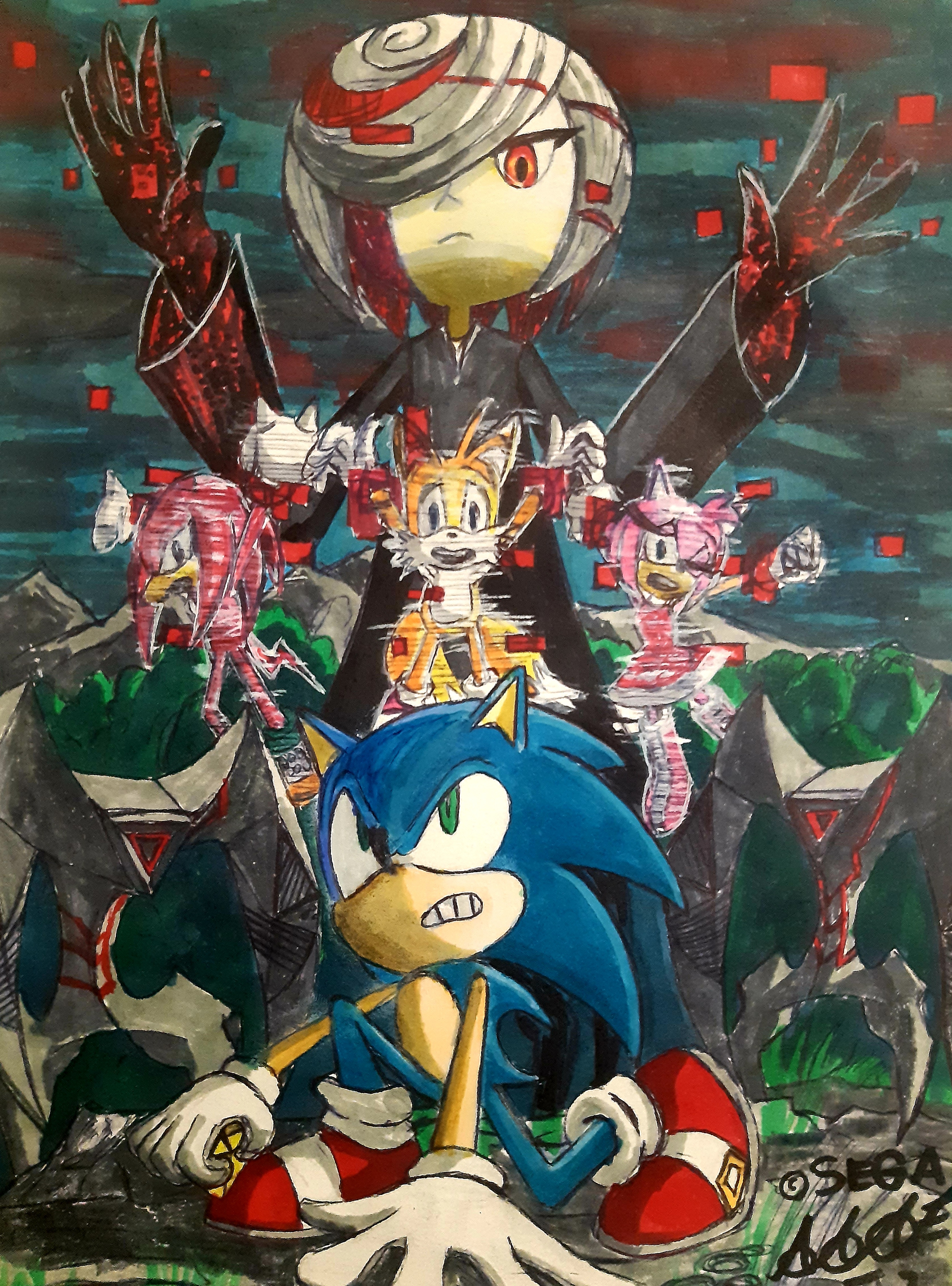 Sonic X Dark Sonic redraw by XxFlamexX14 on DeviantArt