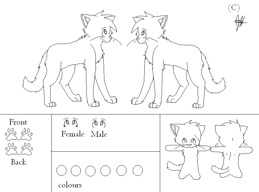 Cat Draw Reference Blocks Cat Referance line art sheet by PorcelainsKey on DeviantArt