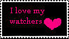 I love my watchers stamp by PorcelainsKey