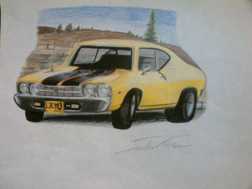 Chevy Ss 69 Cartoon Style By Captaincrunch1950 On Deviantart