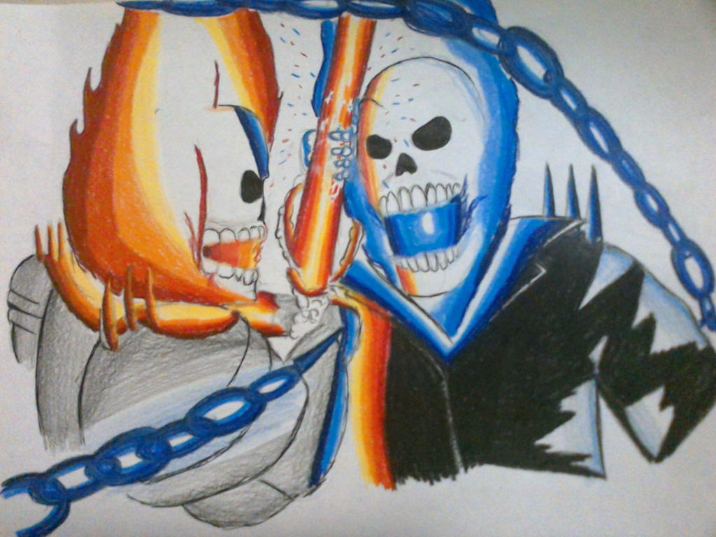 armored ghost rider vs angel rider by captaincrunch1950 on DeviantArt