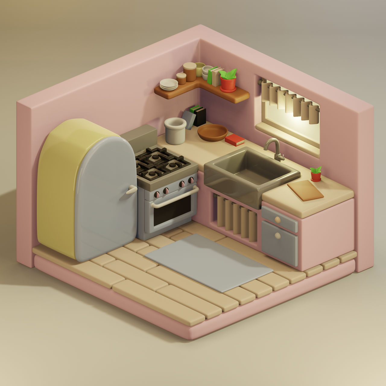 Cute Kitchen by MariaChoi on DeviantArt