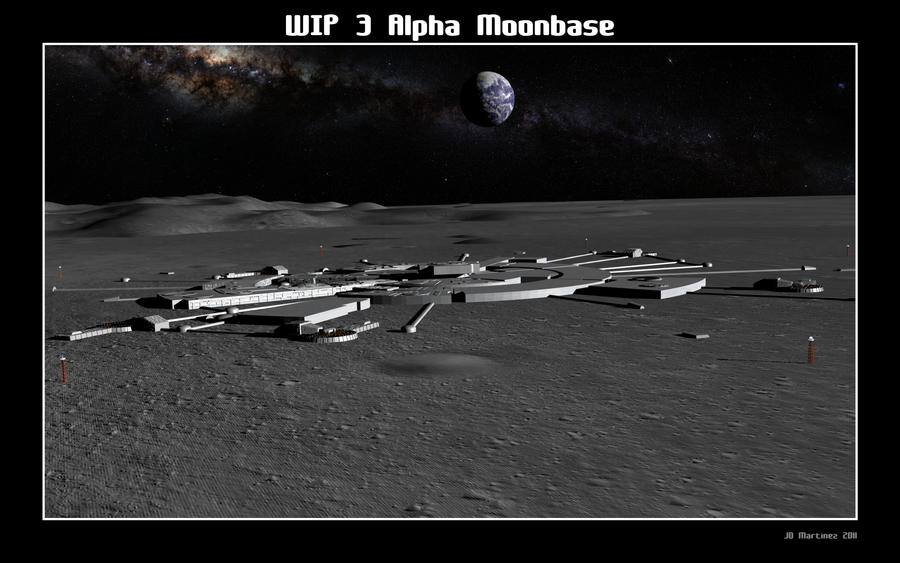 WIP 3 Alpha Moonbase by dragonpyper on DeviantArt