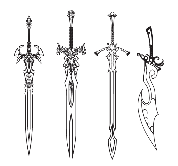 anime sword designs drawings