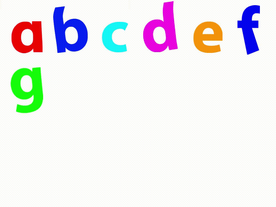 Lowercase Seven Letters Dancing (GIF) by Zachary13265 on DeviantArt