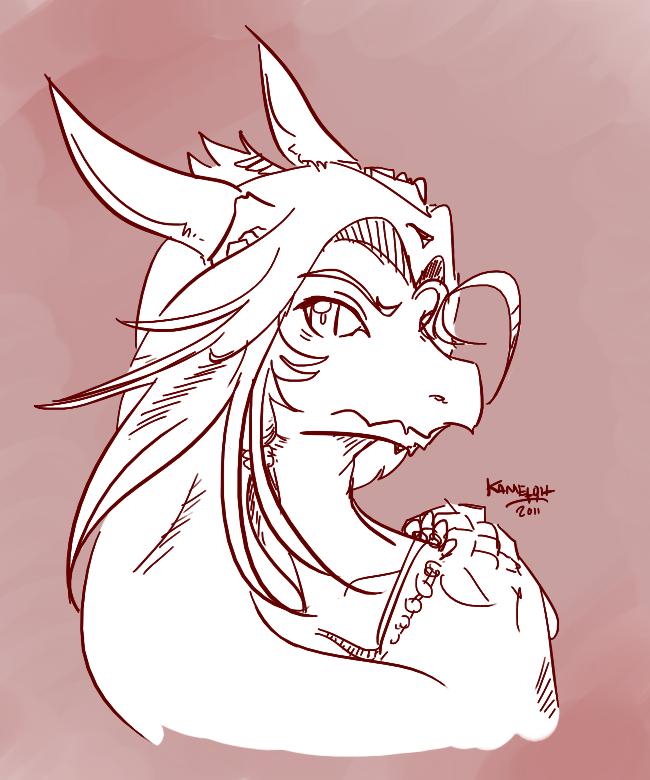 Dragon Anthro by Kameloh