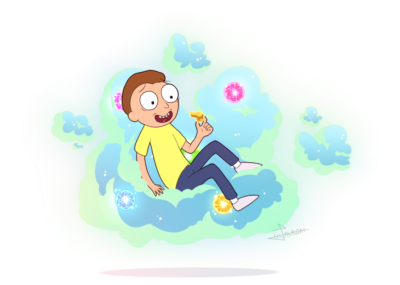 Rick and Morty Wallpaper by FlameOkami on DeviantArt