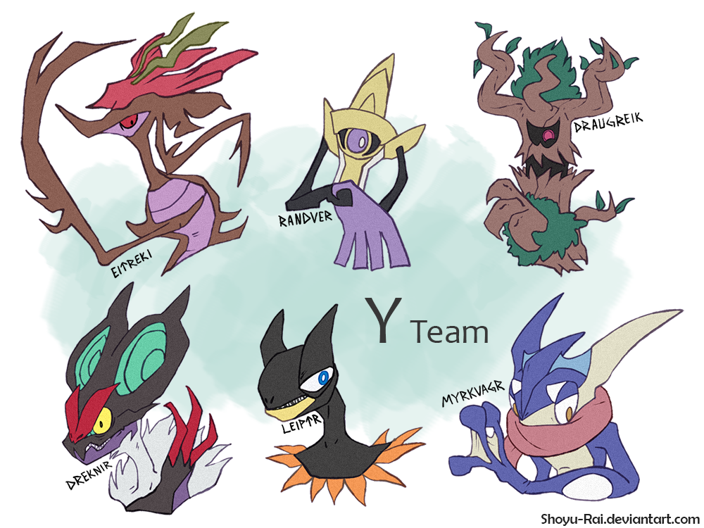 Type Combinations for Pokemon X and Y 