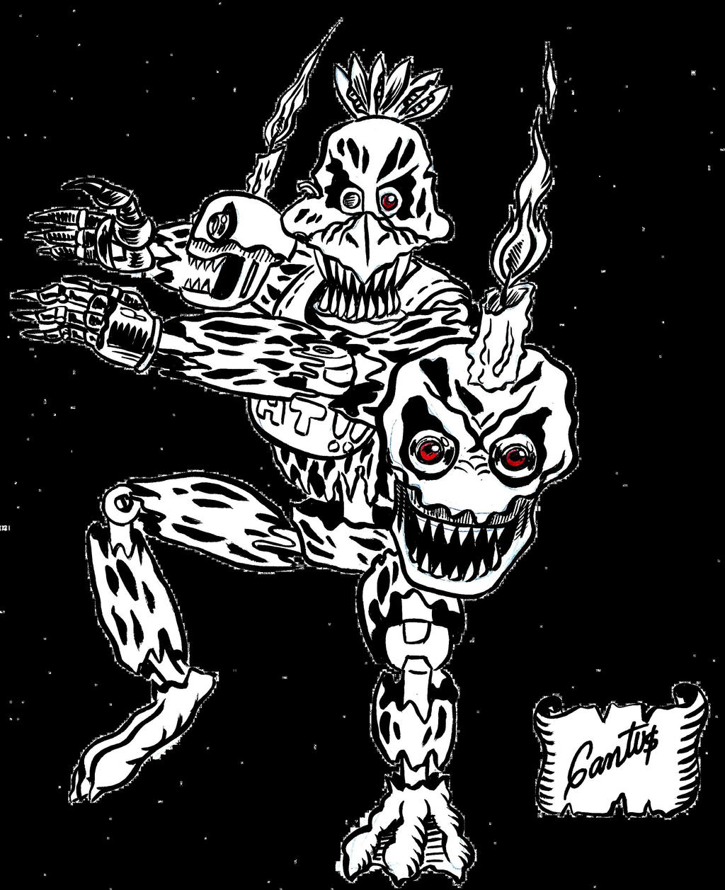 Nightmare Chica by Gantoons on DeviantArt