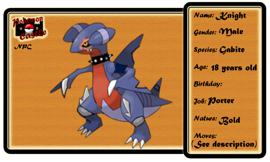 Pokemon Castle NPC: Knight by AzuraJae on DeviantArt