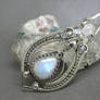 Moonstone teardrop pendant a