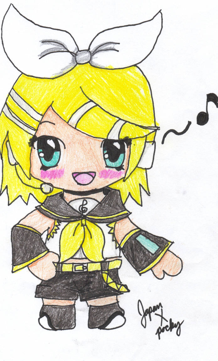 Chibi Rin Fanarrt Rin Kagamine Chibi by japanxpocky on DeviantArt