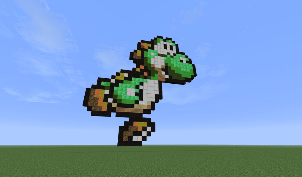 Minecraft Yoshi Rig Minecraft Yoshi 3# by sunni-bunni on DeviantArt