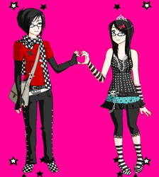 Emo couple :3