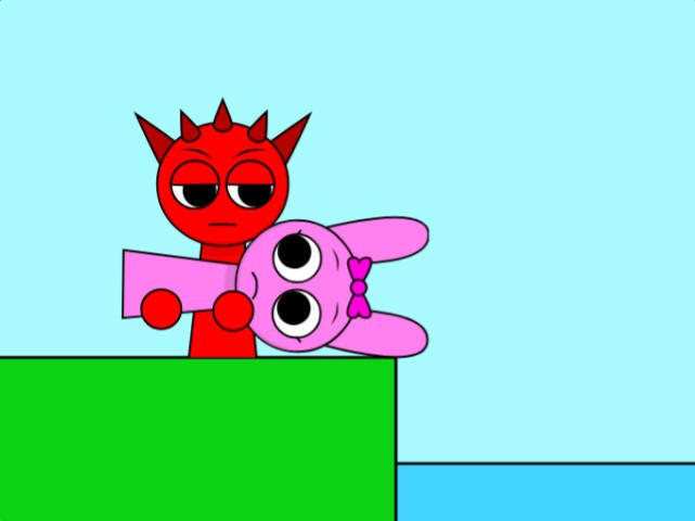 Raddy throws Pinki to the sea by heelani on DeviantArt